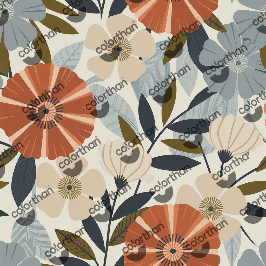 Retro Flower ColorThan design - BioThane® Beta 520 Standard