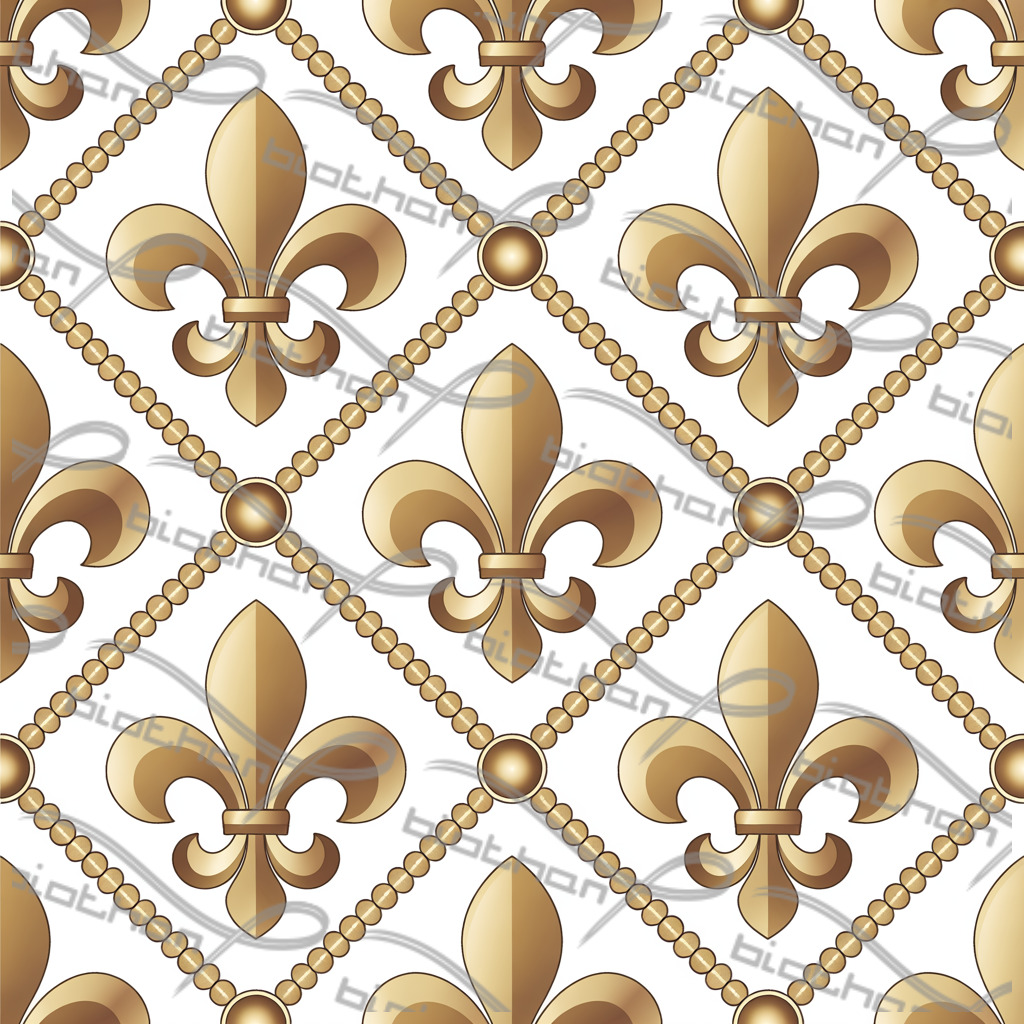 Golden Fleur de Lis ColorThan design - BioThane® Beta 520 Standard
