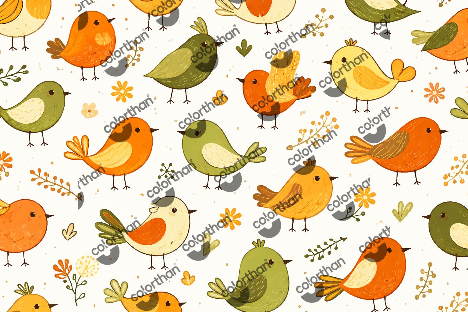 Spring Birdies ColorThan design - BioThane® Beta 520 Standard