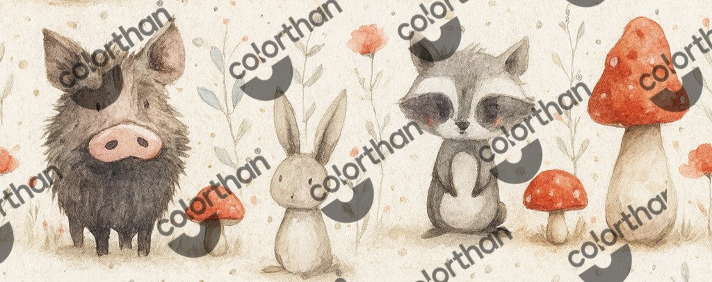 Woodland Buddies ColorThan design - BioThane® Beta 520 Standard