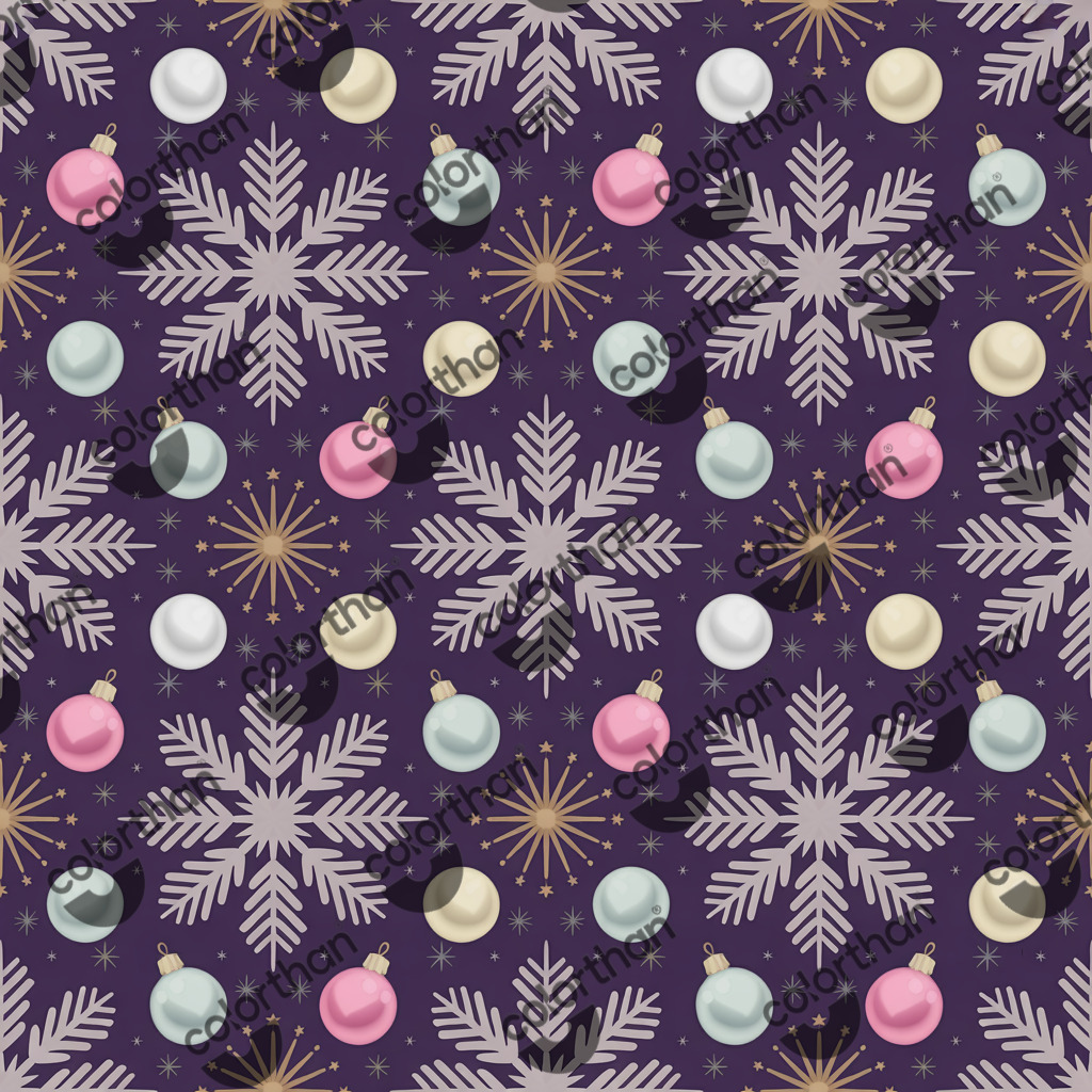 Frosty Snowflakes ColorThan design - BioThane® Beta 520 Standard