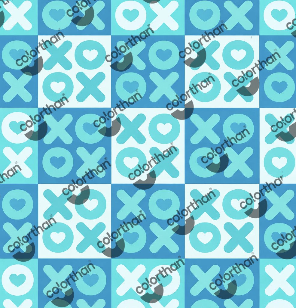 Blue XO Love ColorThan design - BioThane® Beta 520 Standard