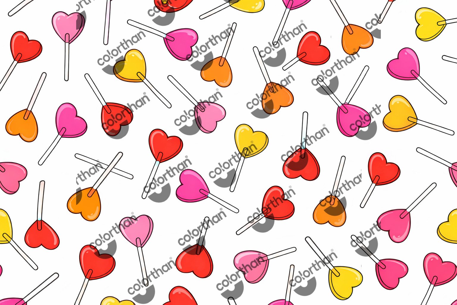 Heart Lollies ColorThan design - BioThane® Beta 520 Standard