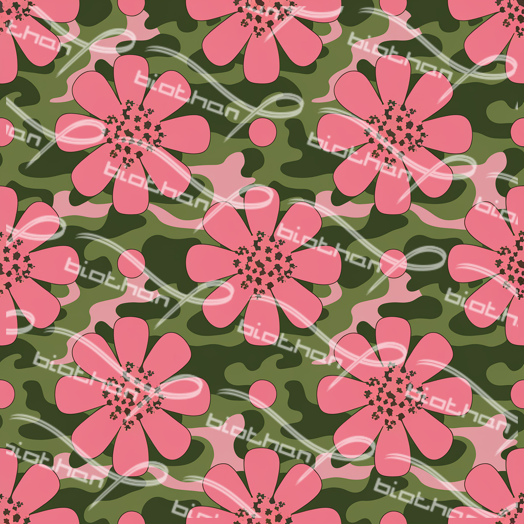 Girlie Camo ColorThan design - BioThane® Beta 520 Standard