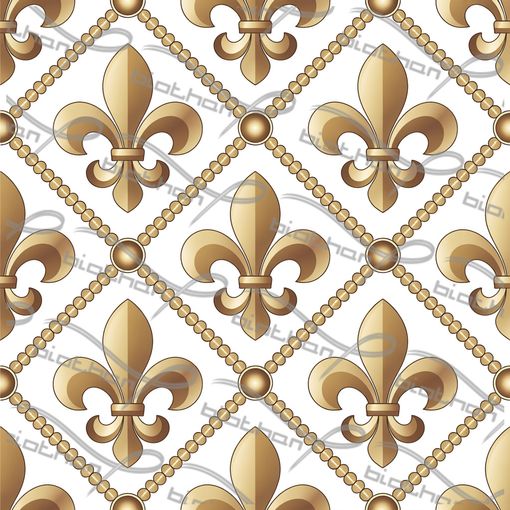 Golden Fleur de Lis ColorThan design - BioThane® Beta 520 Standard