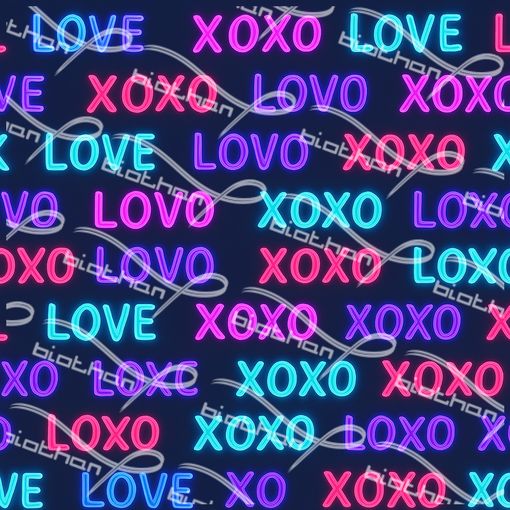Neon xoxox ColorThan design - BioThane® Beta 520 Standard