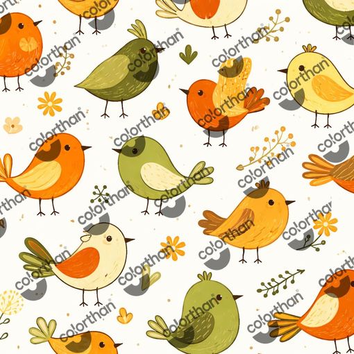 Spring Birdies ColorThan design - BioThane® Beta 520 Standard