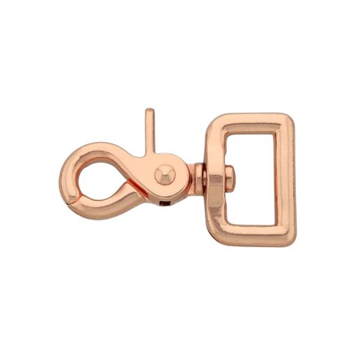 Rose gold vypouštěcí karabina - 25 mm