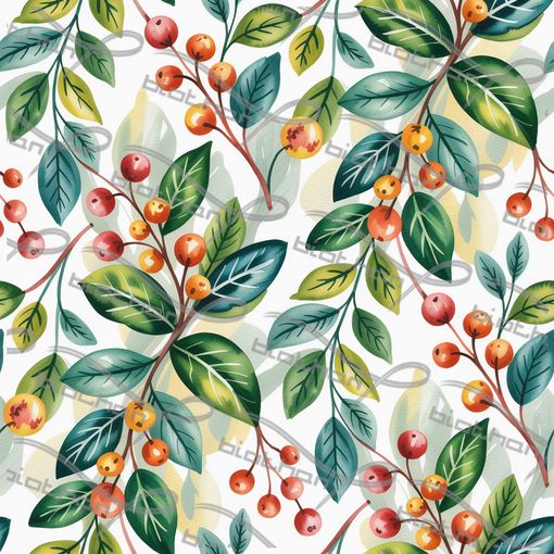 Berry leaves ColorThan design - BioThane® Beta 520 Standard