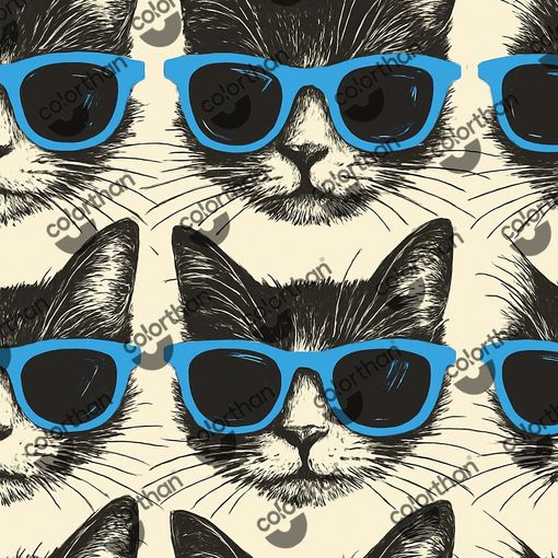 Cat in Blue ColorThan design - BioThane® Beta 520 Standard