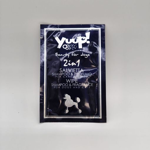 Vlhčený ubrousek 2v1 se šamponem a vůní Yuup!