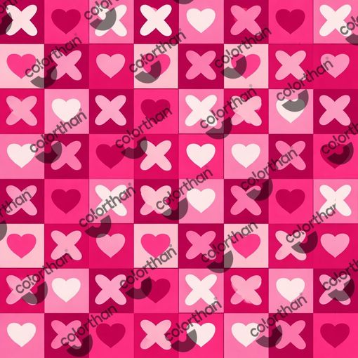 Pink XO Love ColorThan design - BioThane® Beta 520 Standard