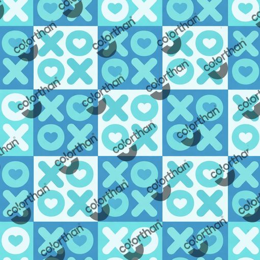 Blue XO Love ColorThan design - BioThane® Beta 520 Standard